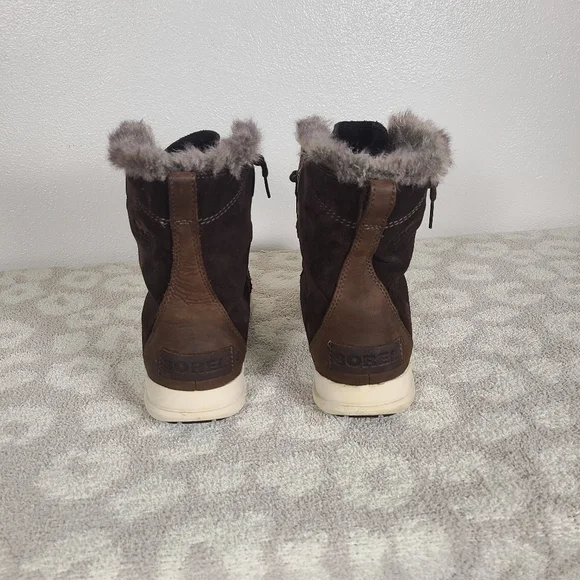 Sorel Explorer Joan Winter Boot - Womens Size 11 Brown Waterproof Leather - Picture 4 of 6